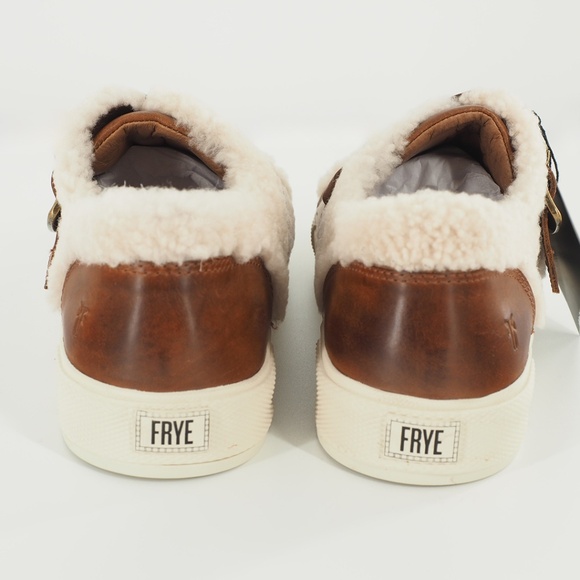 Gia Moto Low Genuine Shearling Buckle Strap Sneakers - Picture 7 of 8